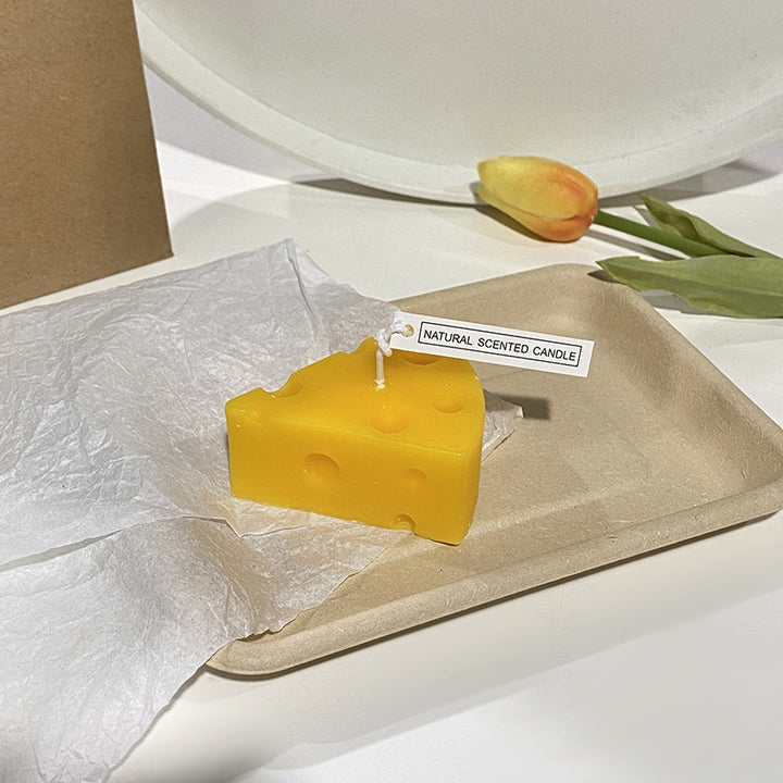 Hand-Poured Realistic Lemon-Shaped Scented Soy Candle with Cotton Wick & Gift Box
