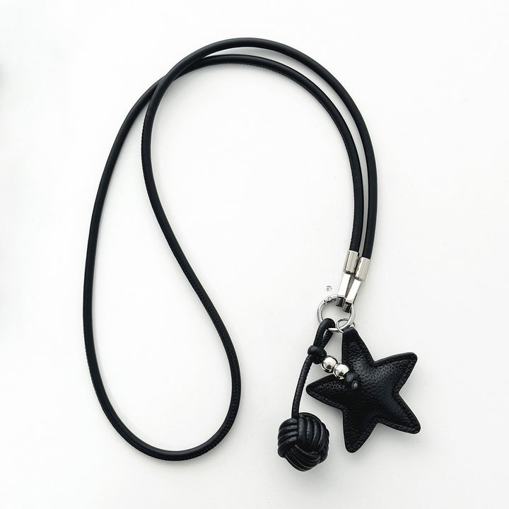 Star-Shaped Leather Phone Lanyard Kalsten