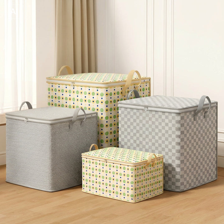 Premium Herringbone Pattern Storage Basket Kalsten