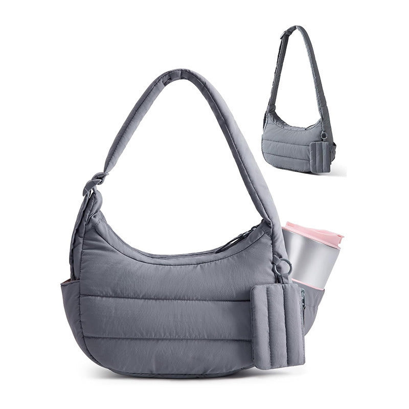 Practical shoulder bag with insulating properties and drink compartment Kalsten
