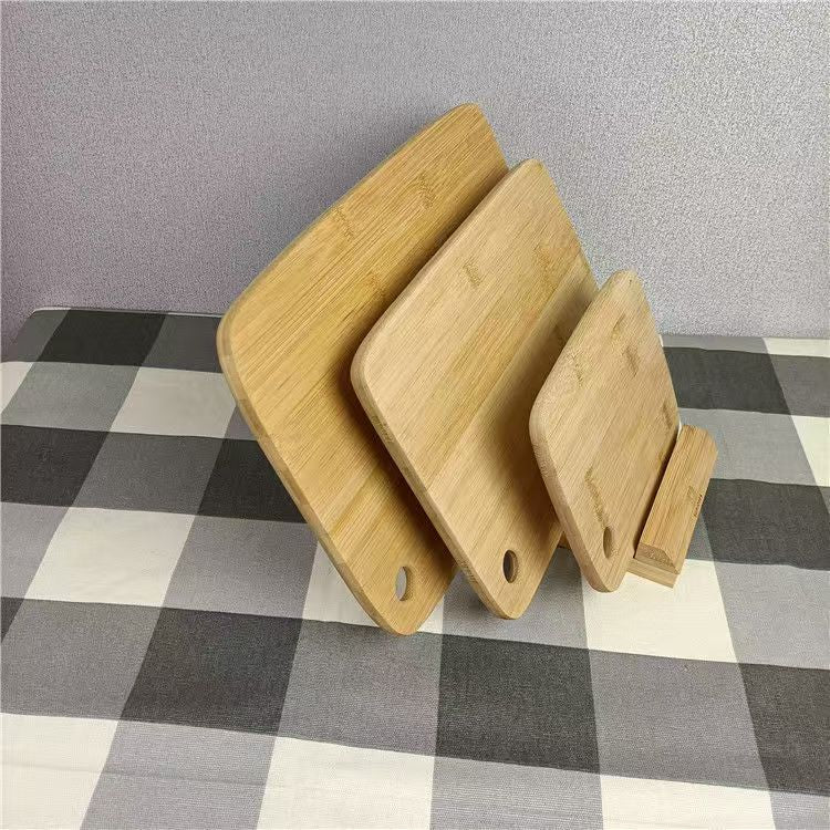 Bamboo Cutting Board Set Small Medium Large With Hanging Hole Reversible Knife-Friendly Surface