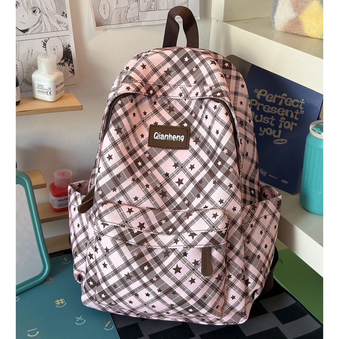 Stylish Geometric Patterned Backpack Kalsten