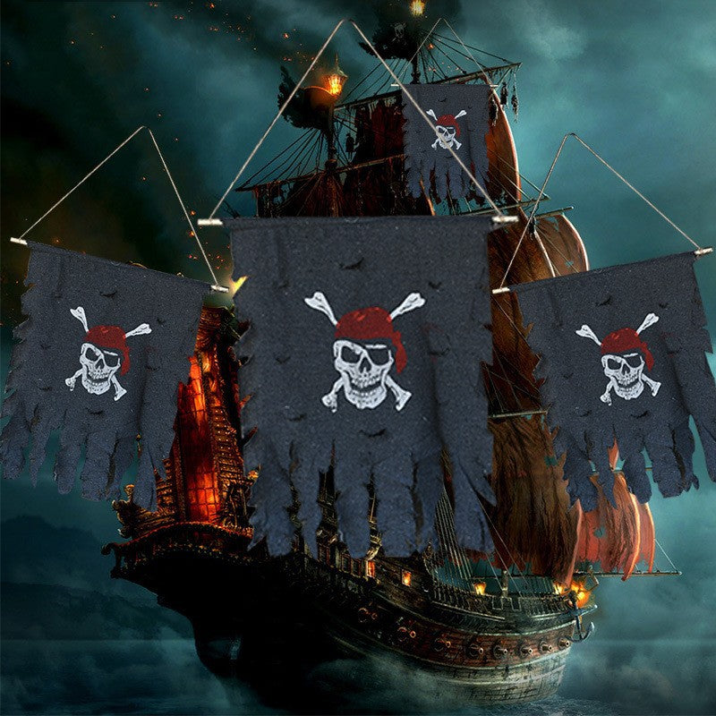Pirate-Themed Hanging Wall Banner Kalsten