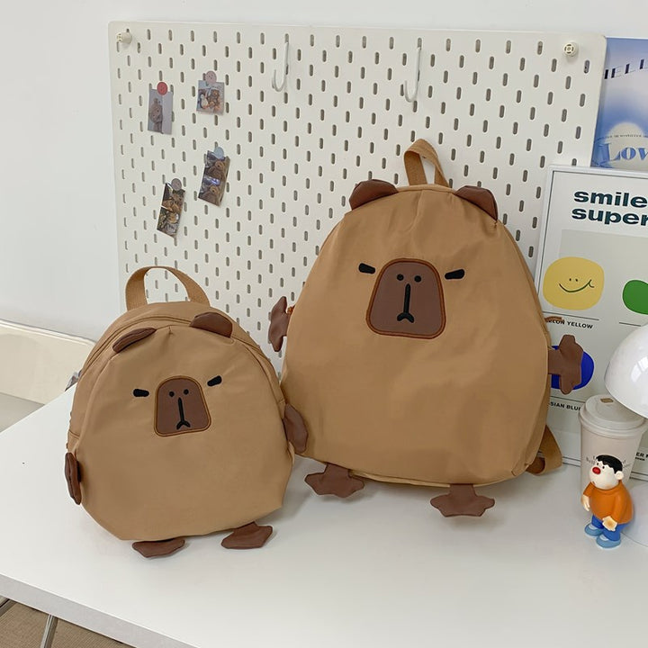 Plush Cartoon Animal-Themed Backpack