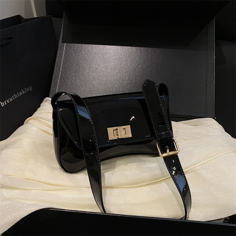 Elegant Patent Leather Crossbody Bag