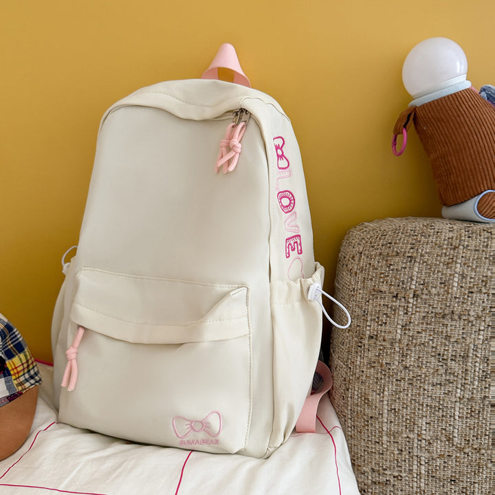 Playful Graphic Embellished Backpack Kalsten