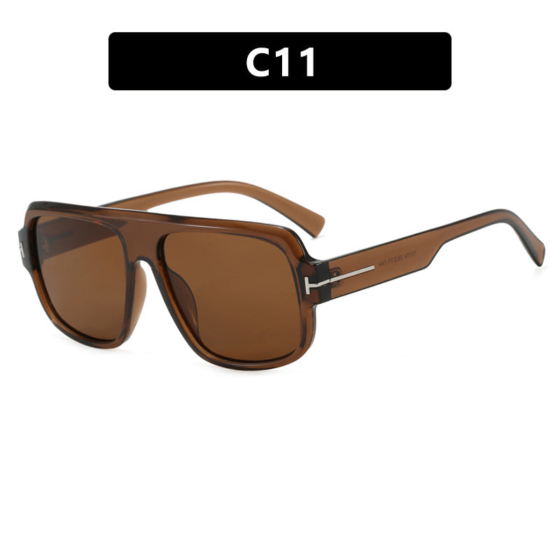 Women’s fashionable square sunglasses with trendy tortoiseshell pattern Kalsten