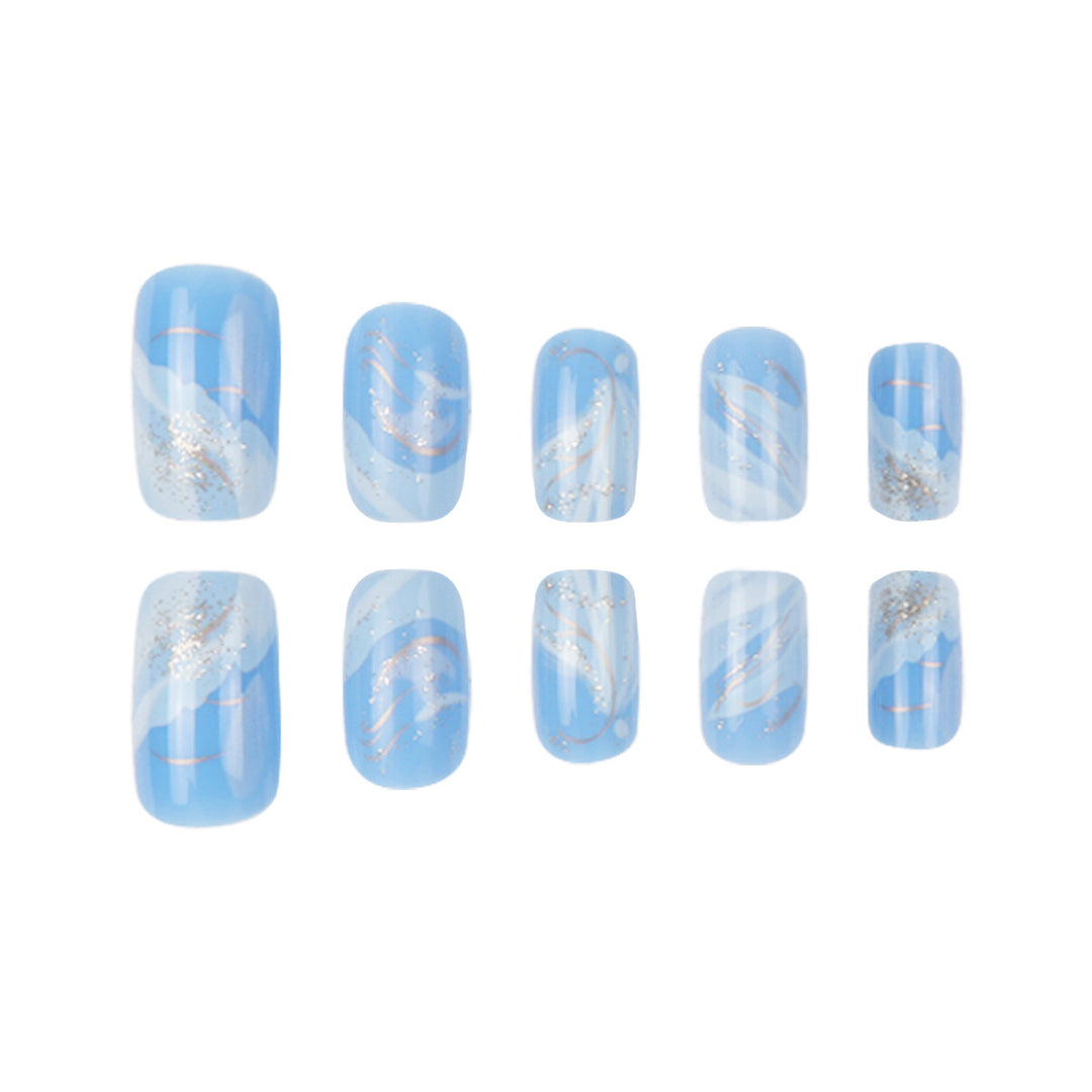 Elegant Abstract Nail Design Kalsten