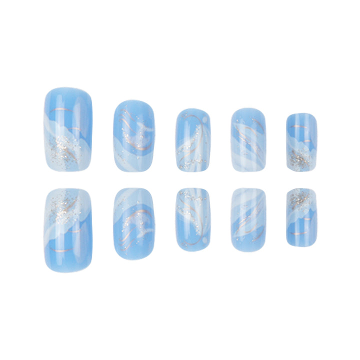 Elegant Abstract Nail Design Kalsten