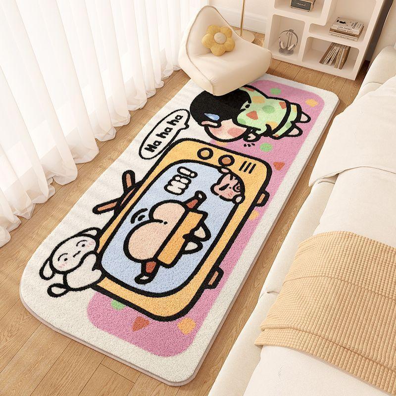 Cartoon-Themed Plush Area Rug
