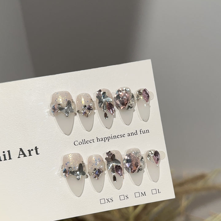 Luxurious Glamorous Press-On Nail Art Set