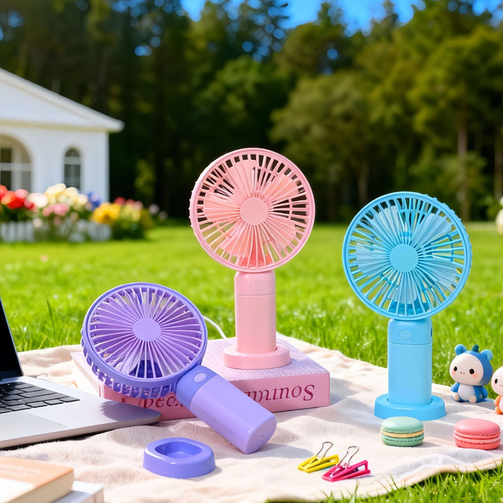 Women's portable mini fan with flexible tilt and powerful battery Kalsten