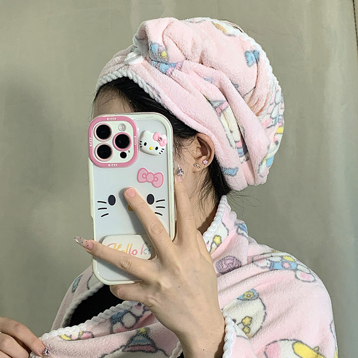 Cuddly blanket with playful animal motif Kalsten