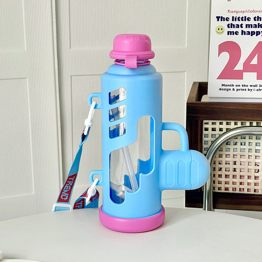 Women Trendy Water Bottle with Innovative Design and Practical Carry Handle Kalsten