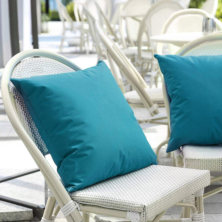 Outdoor Water-Resistant Square Throw Pillow Insert with Plush Polyester Fill