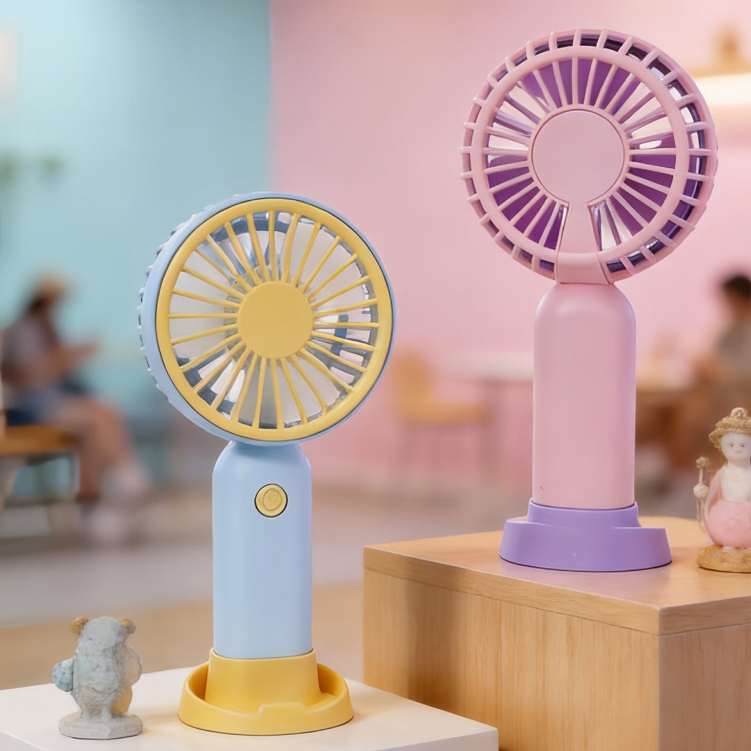 Women Portable Mini Handheld Fan with Flexible Use Kalsten