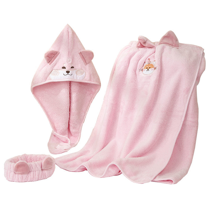 Cozy bath wrap blanket with hood and ears Kalsten