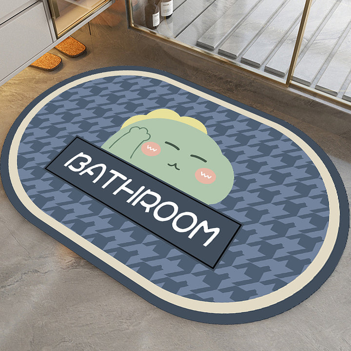 Cute Cartoon-Themed Bathroom Mat