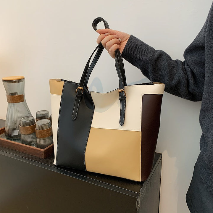 Stylish Color Block Tote Bag Kalsten