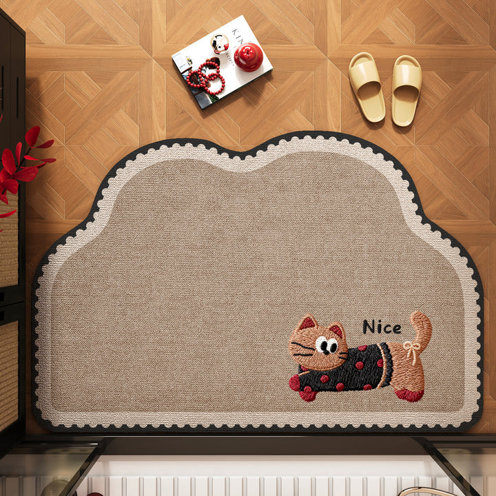 Cute Pet-Themed Bath Mat Kalsten