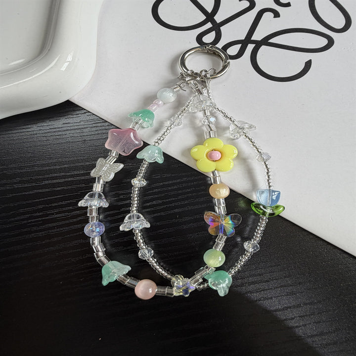 Whimsical Character Beaded Charm Keychain Kalsten
