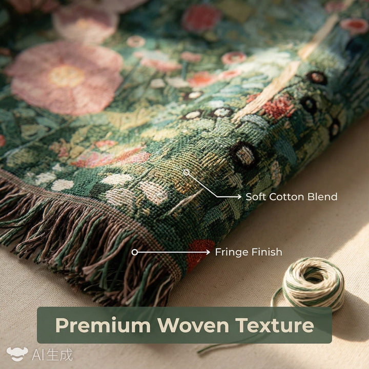 Decorative Pumpkin-Themed Throw Blanket