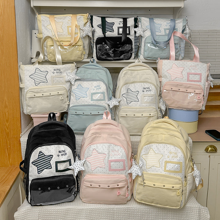 Fun-Themed Star Print Backpack Kalsten