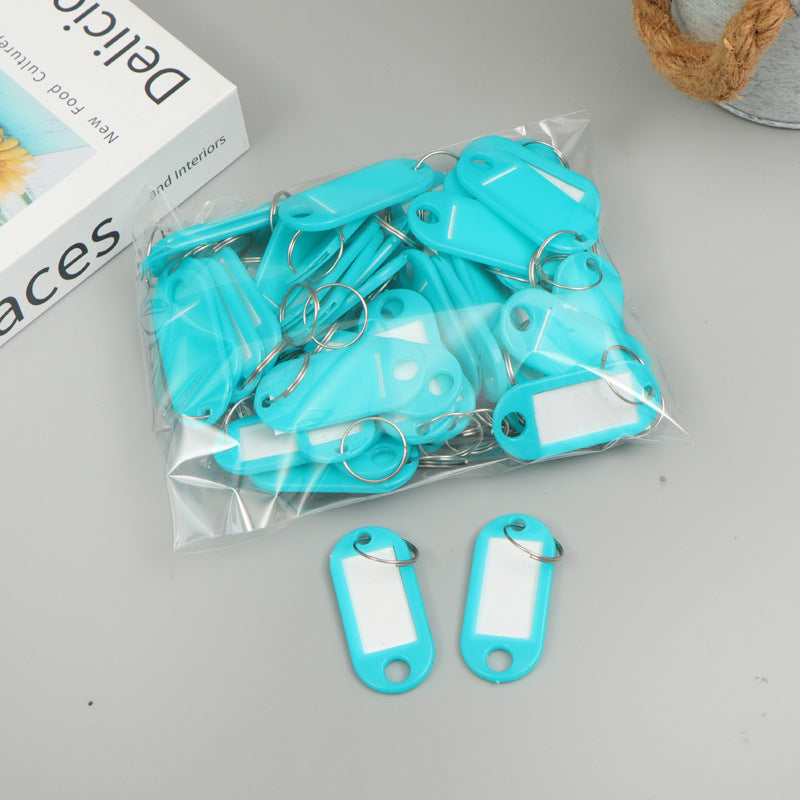Unisex label tags with key ring and writable field Kalsten
