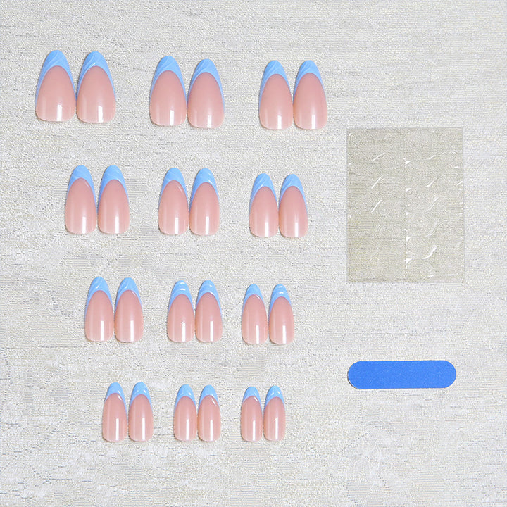 Acrylic nail set with elegant ombre gradients and modern tips Kalsten