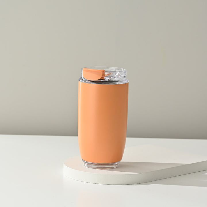 Ladies Insulated Mug with Flip Lid and Non-Slip Silicone Surface Kalsten