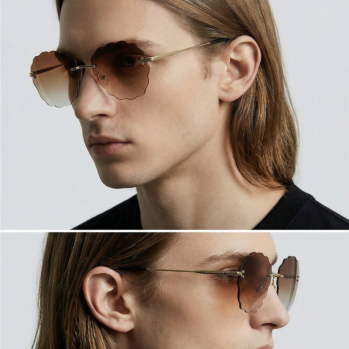Ladies fashionable sunglasses in unique flower frame Kalsten