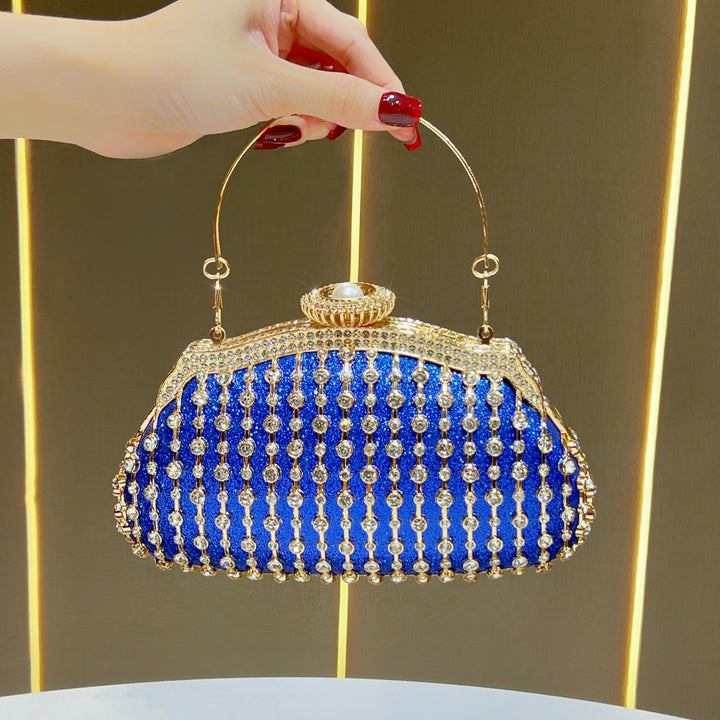 Glamorous Crystal-Embellished Evening Handbag