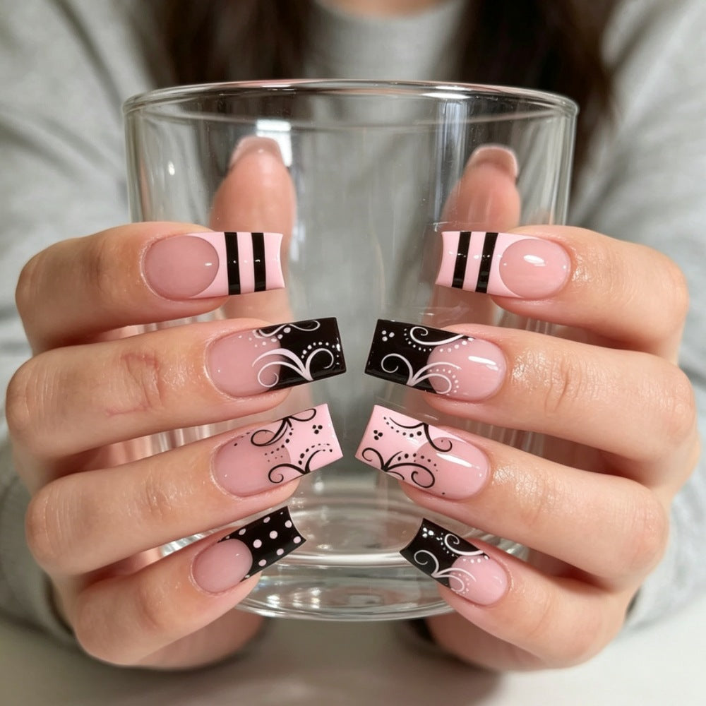 Artificial nails with elegant designer print Kalsten