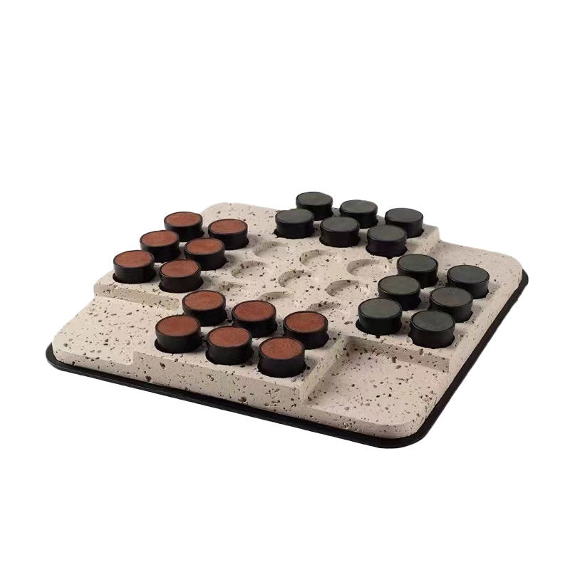 Artistic Decorative Checkerboard Game