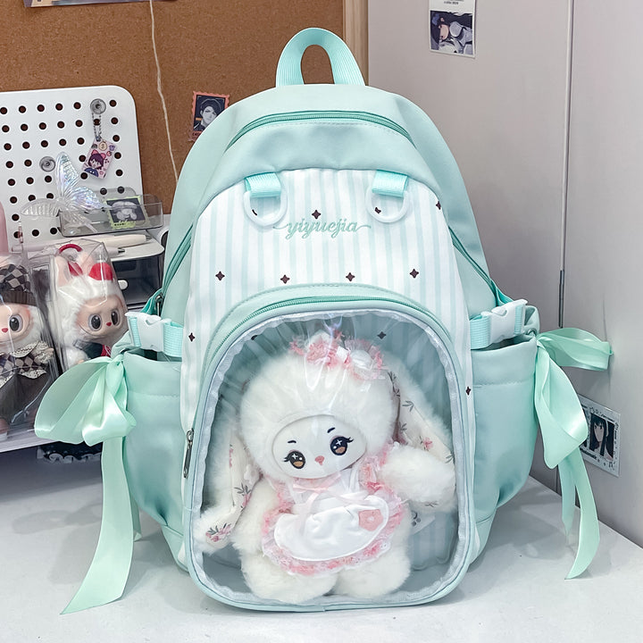 Transparent Window Multi-Compartment Backpack Kalsten