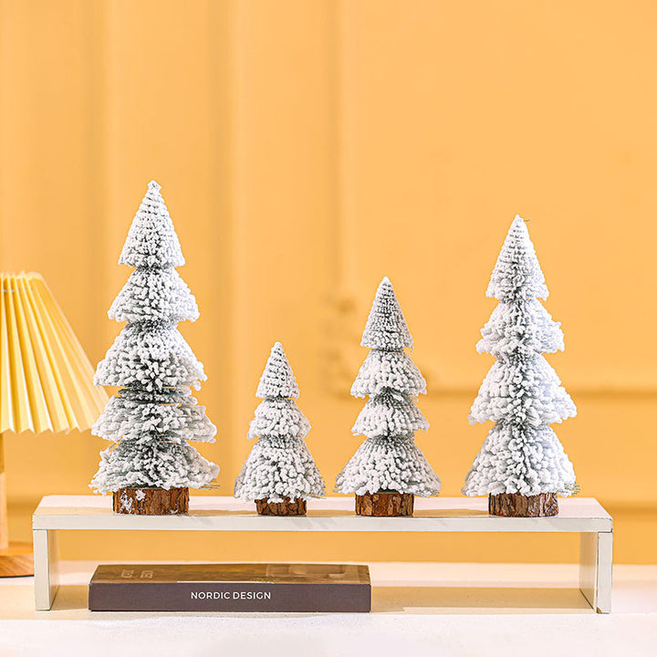 Illuminated Mini Frosted Christmas Tree Decoration Kalsten