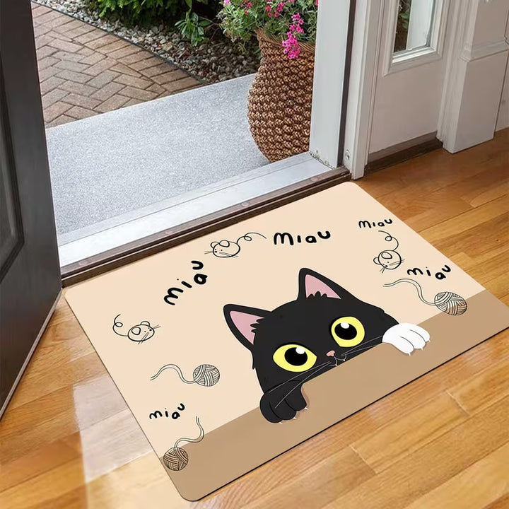 Cute Cat-Themed Doormat Kalsten