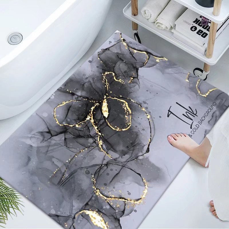 Luxurious Marble Design Bath Mat Kalsten