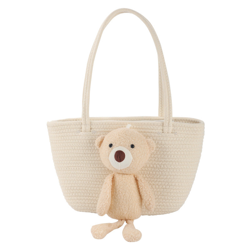 Women's handbag with cute cuddle bear accent Kalsten