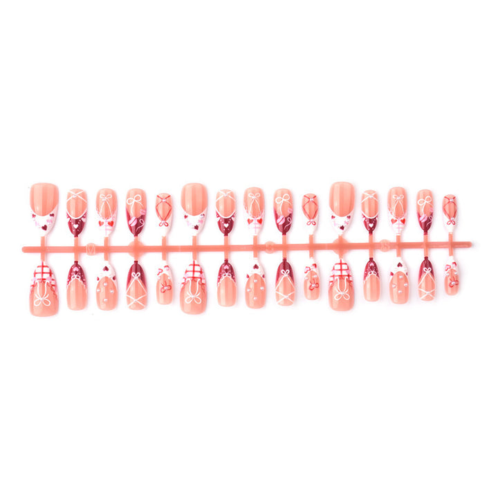 Decorative artificial nails in romantic design Kalsten