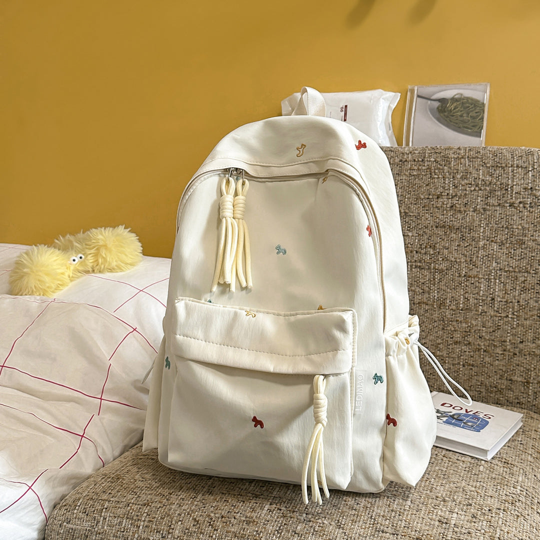 Stylish Floral-Embellished Backpack Kalsten