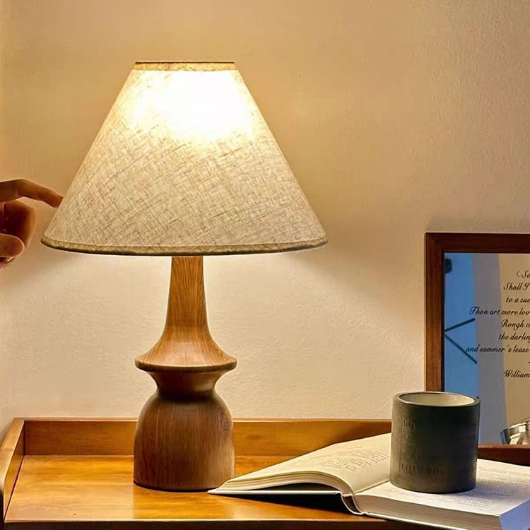 Contemporary Wooden Table Lamp