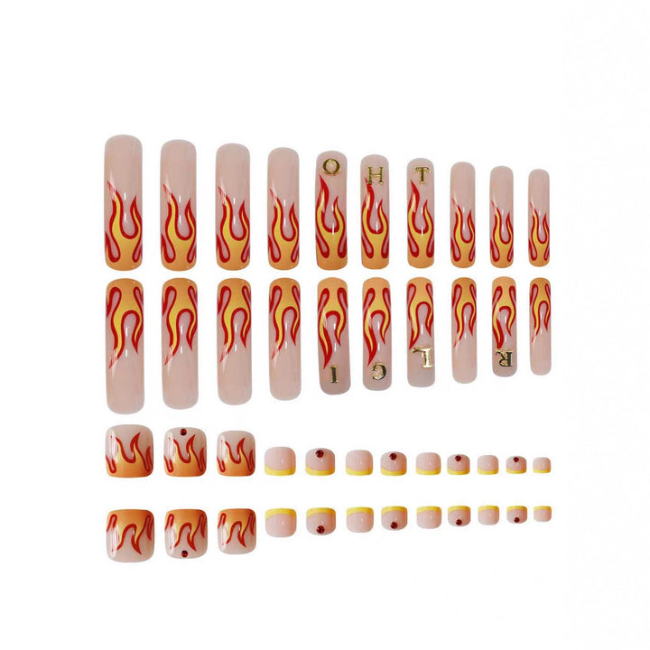 Artistic Flame Nail Art Set Kalsten