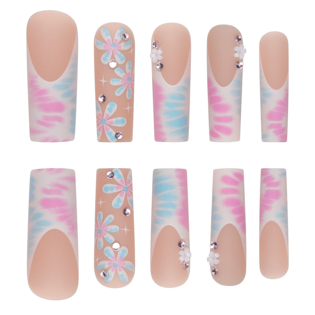 Artfully Designed Long Press-On Nails Kalsten