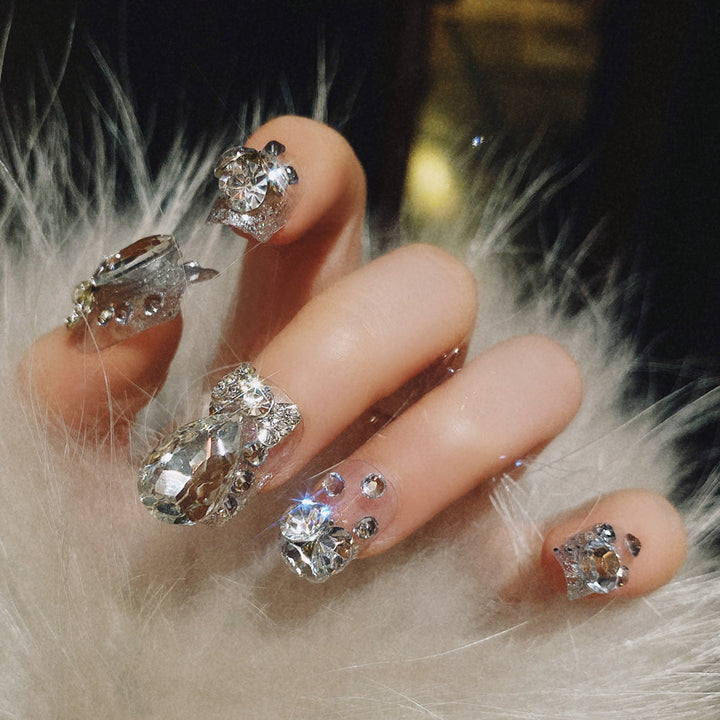 Glamorous Crystal Nail Art