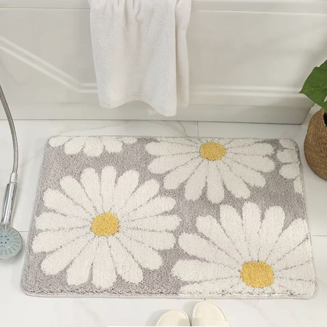 Strawberry-Themed Plush Bath Mat