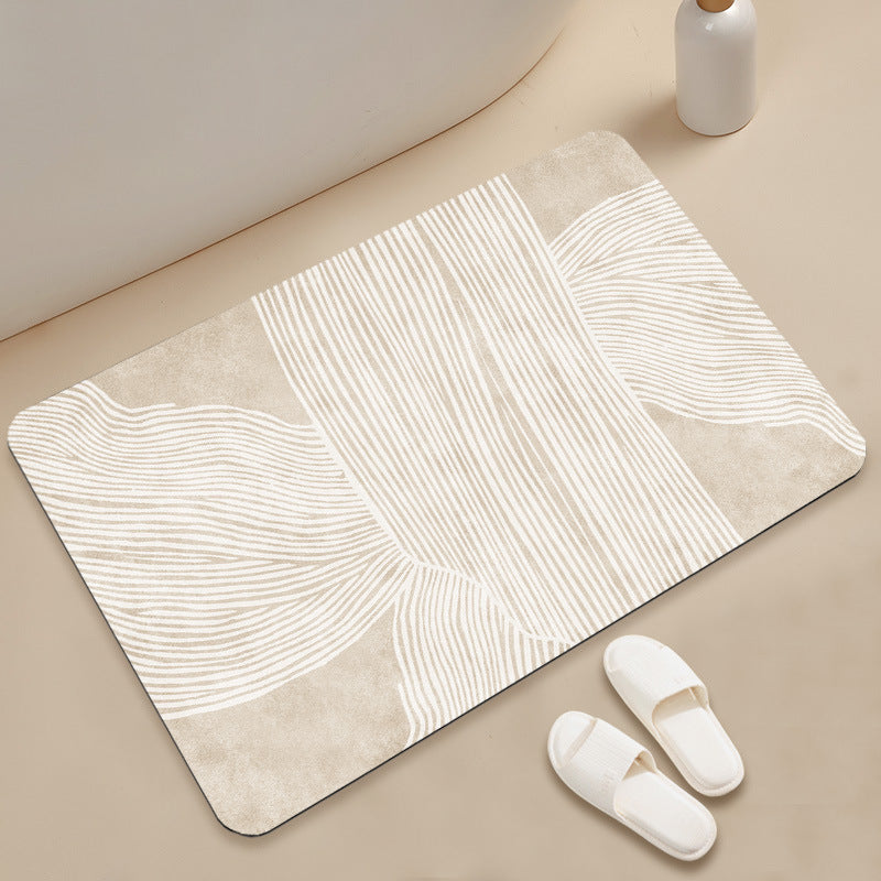 Stylish Geometric Pattern Bath Mat Kalsten