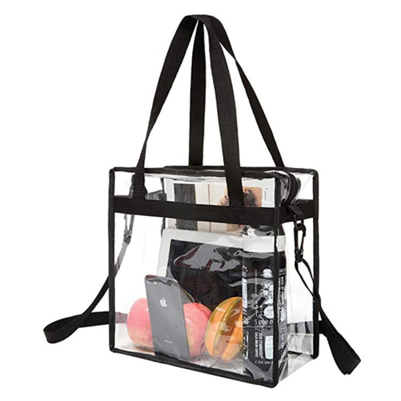 Transparent tote bag with multiple interior compartments Kalsten