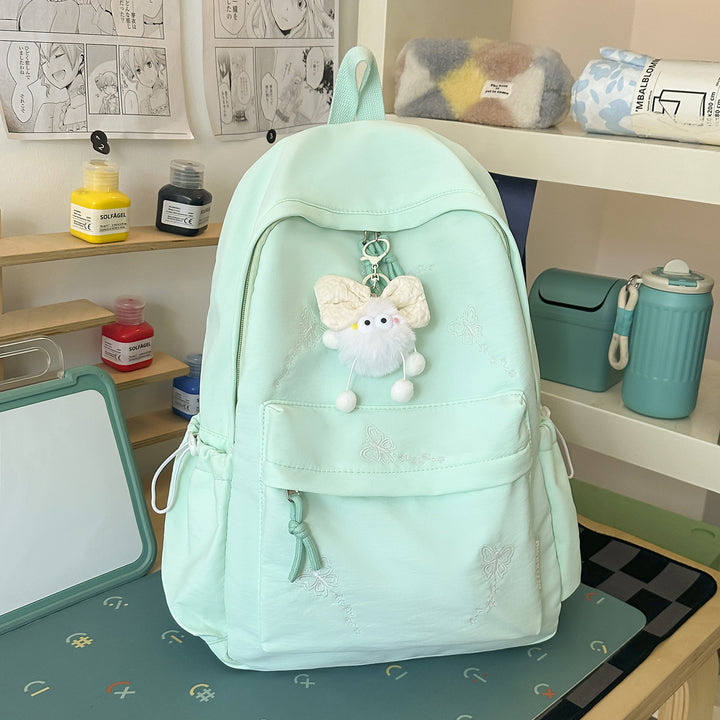 Cute Embroidered Multi-Pocket Backpack Kalsten