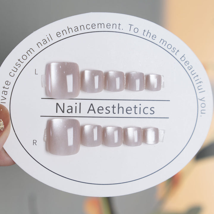 Artistic Glossy Toenail Art